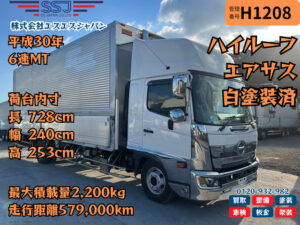 【7.2m×エアサス×ハイルーフ】日野/レンジャー